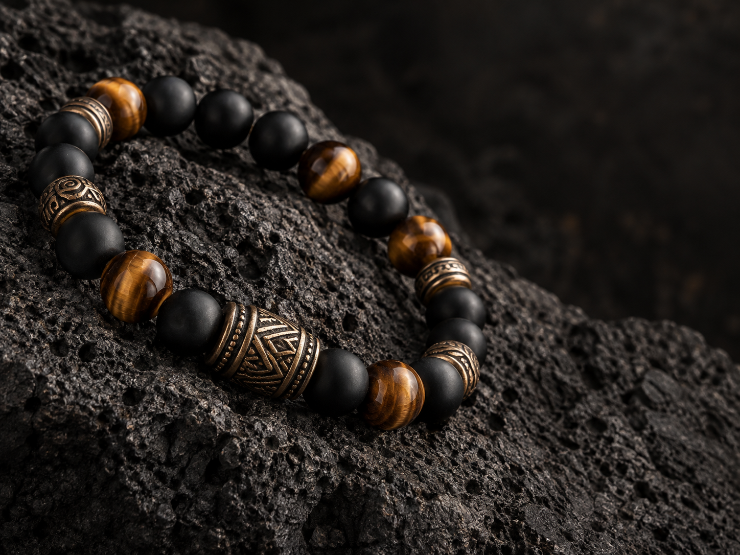 Artisan bead bracelet details